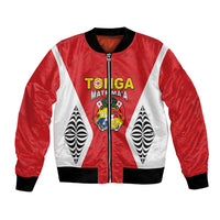 Custom 2026 Tonga Rugby XIII Bomber Jacket Sporty Style LT05 Unisex Red - Polynesian Pride