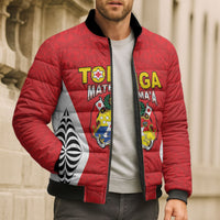 Custom 2026 Tonga Rugby XIII Bomber Puffer Jacket Sporty Style LT05 - Polynesian Pride