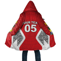 Custom 2026 Tonga Rugby XIII Cloak Sporty Style LT05 Unisex Red - Polynesian Pride