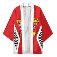 Custom 2026 Tonga Rugby XIII Kimono Sporty Style LT05 Unisex Red - Polynesian Pride