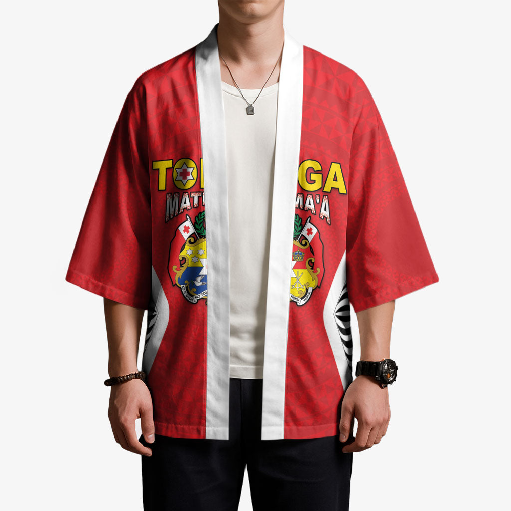 Custom 2026 Tonga Rugby XIII Kimono Sporty Style LT05 - Polynesian Pride