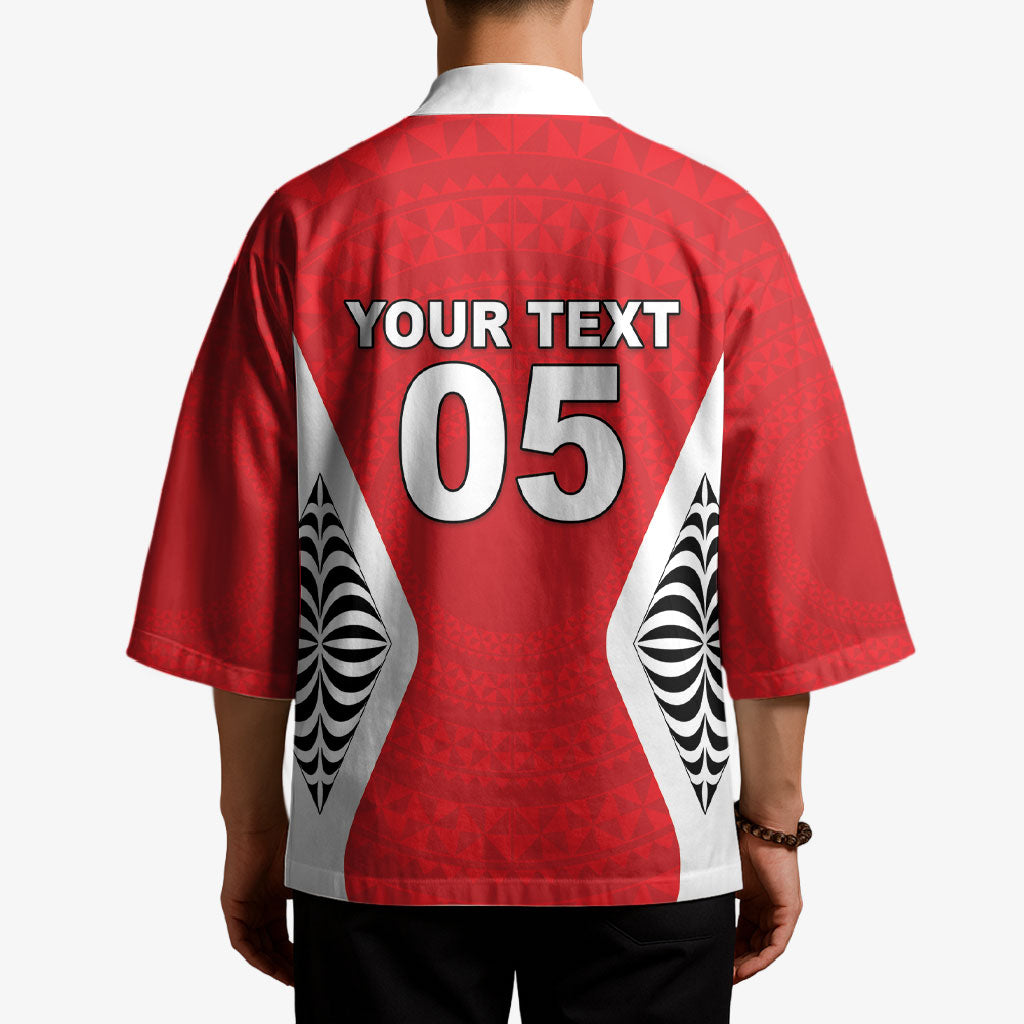 Custom 2026 Tonga Rugby XIII Kimono Sporty Style LT05 - Polynesian Pride