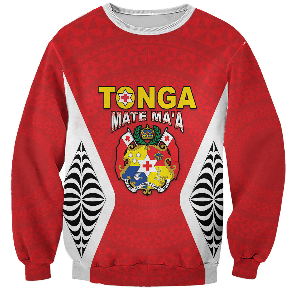 Custom 2026 Tonga Rugby XIII Sweatshirt Sporty Style LT05 Unisex Red - Polynesian Pride