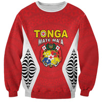 Custom 2026 Tonga Rugby XIII Sweatshirt Sporty Style LT05 Unisex Red - Polynesian Pride