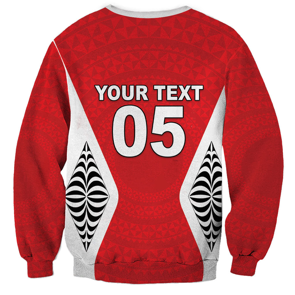 Custom 2026 Tonga Rugby XIII Sweatshirt Sporty Style LT05 - Polynesian Pride