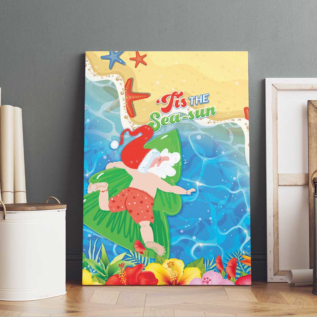 Christmas In Hawaii Canvas Wall Art Tis The Sea Sun LT05 - Polynesian Pride