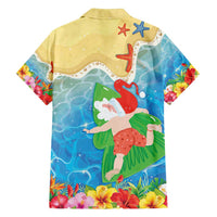 Christmas In Hawaii Family Matching Off Shoulder Short Dress and Hawaiian Shirt Tis The Sea Sun LT05 - Polynesian Pride