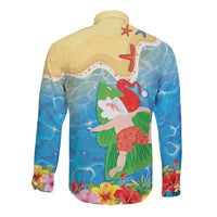 Christmas In Hawaii Long Sleeve Button Shirt Tis The Sea Sun LT05 - Polynesian Pride