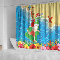 Christmas In Hawaii Shower Curtain Tis The Sea Sun LT05 - Polynesian Pride