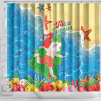 Christmas In Hawaii Shower Curtain Tis The Sea Sun LT05 - Polynesian Pride