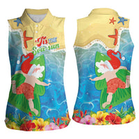 Christmas In Hawaii Women Sleeveless Polo Shirt Tis The Sea Sun LT05 - Polynesian Pride