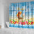 Hawaii Funny Thanksgiving Shower Curtain Thankful From The Beach