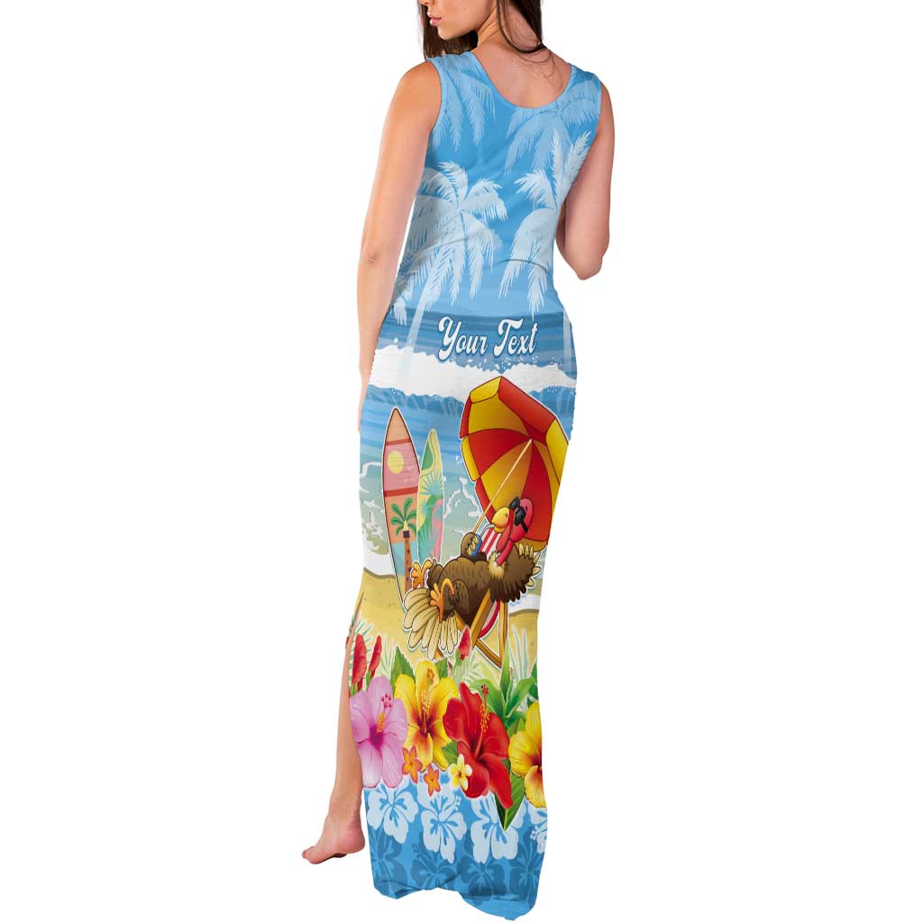 Personalised Hawaii Funny Thanksgiving Tank Maxi Dress Thankful From The Beach
