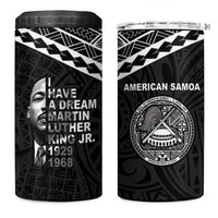 American Samoa MLK Day 4 in 1 Can Cooler Tumbler Polynesian Style LT05 One Size: 16 oz Black - Polynesian Pride