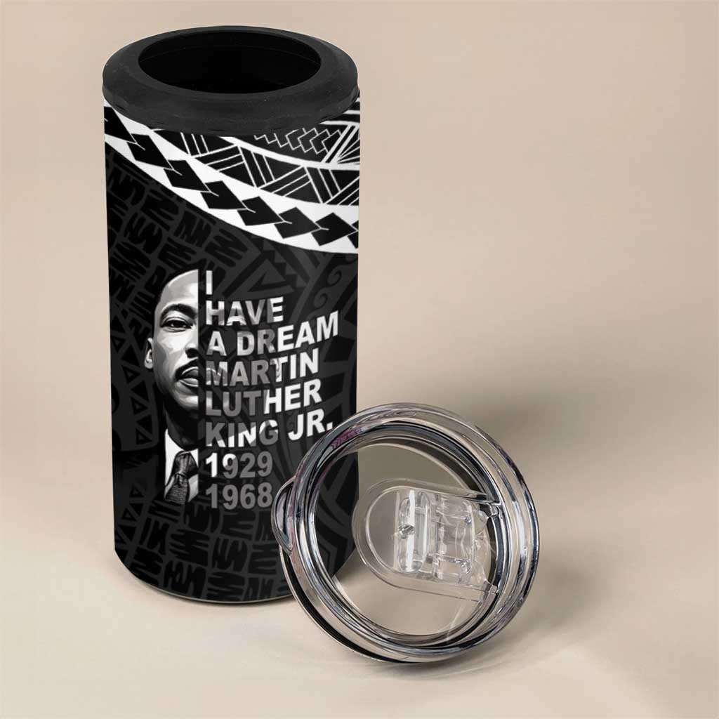 American Samoa MLK Day 4 in 1 Can Cooler Tumbler Polynesian Style LT05 - Polynesian Pride