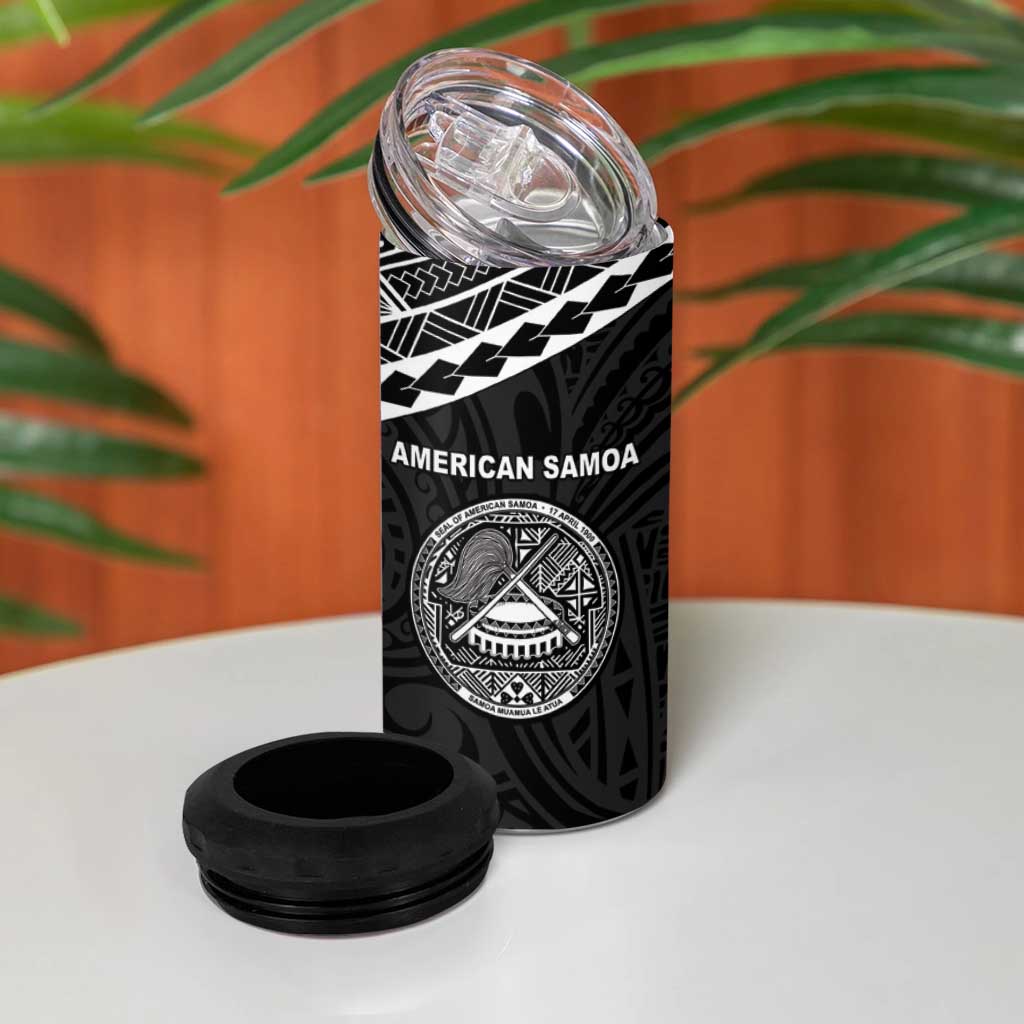 American Samoa MLK Day 4 in 1 Can Cooler Tumbler Polynesian Style LT05 - Polynesian Pride
