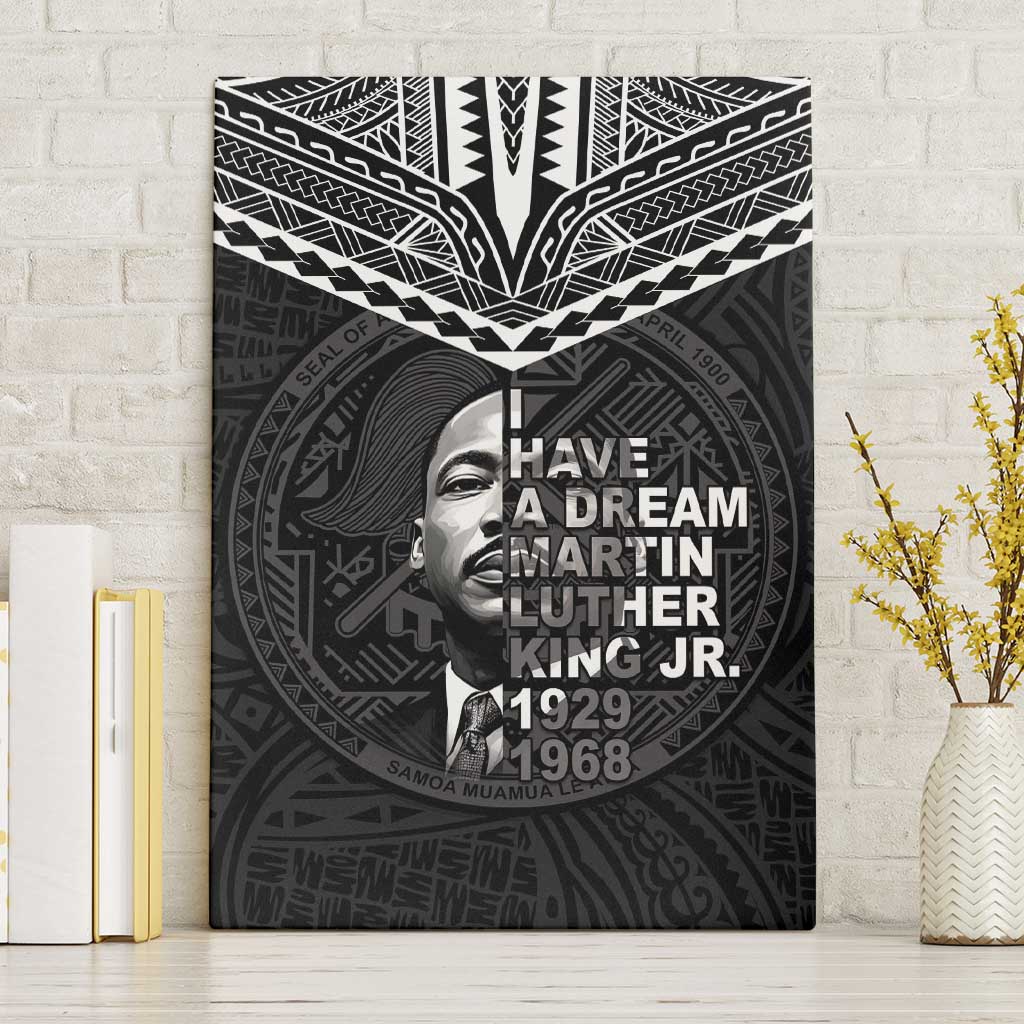 American Samoa MLK Day Canvas Wall Art Polynesian Style