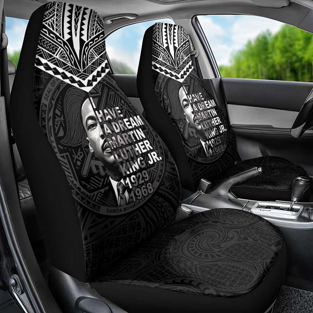 American Samoa MLK Day Car Seat Cover Polynesian Style