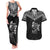 American Samoa MLK Day Couples Matching Tank Maxi Dress and Hawaiian Shirt Polynesian Style