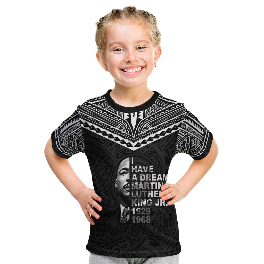 American Samoa MLK Day Kid T Shirt Polynesian Style