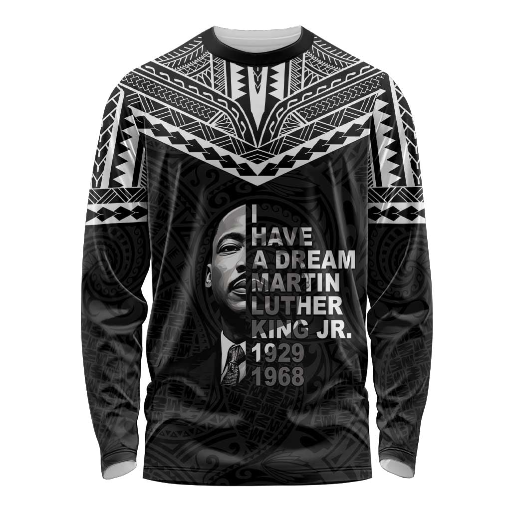 American Samoa MLK Day Long Sleeve Shirt Polynesian Style