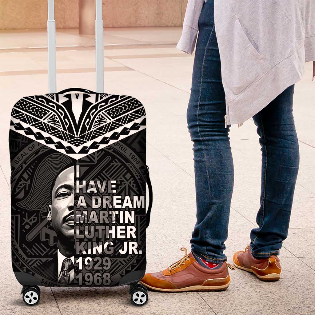 American Samoa MLK Day Luggage Cover Polynesian Style