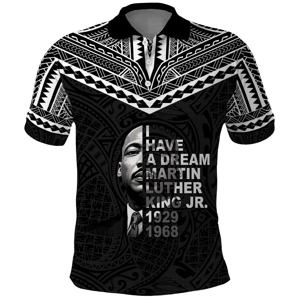 American Samoa MLK Day Polo Shirt Polynesian Style