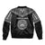 American Samoa MLK Day Sleeve Zip Bomber Jacket Polynesian Style