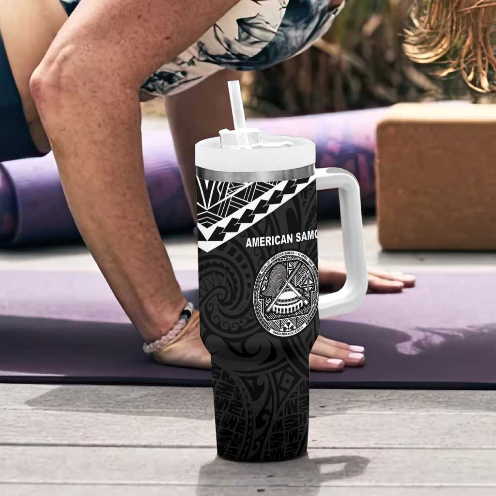 American Samoa MLK Day Tumbler With Handle Polynesian Style LT05 - Polynesian Pride
