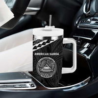 American Samoa MLK Day Tumbler With Handle Polynesian Style LT05 - Polynesian Pride