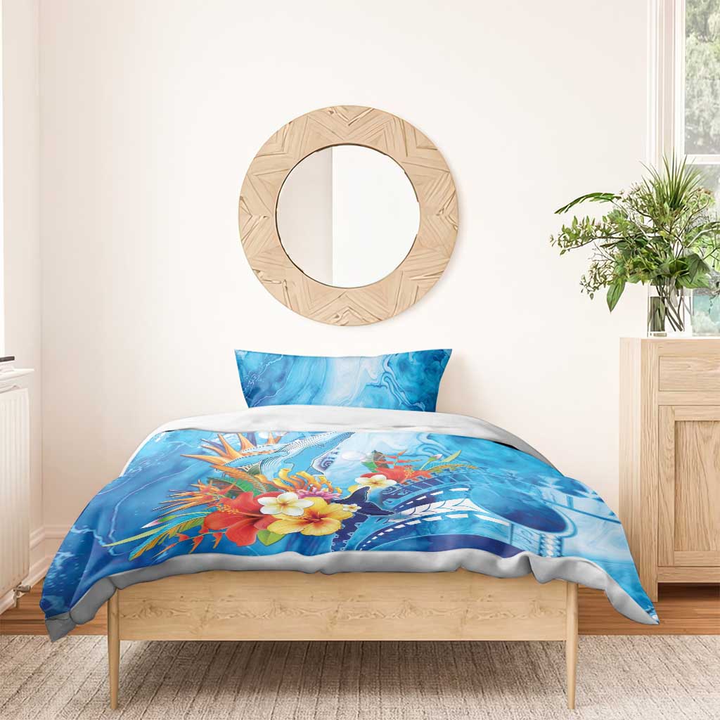 Polynesia Humpback Whale Bedding Set Ocean Style