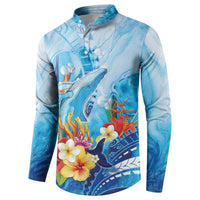 Polynesia Humpback Whale Button Sweatshirt Ocean Style LT05 - Polynesian Pride