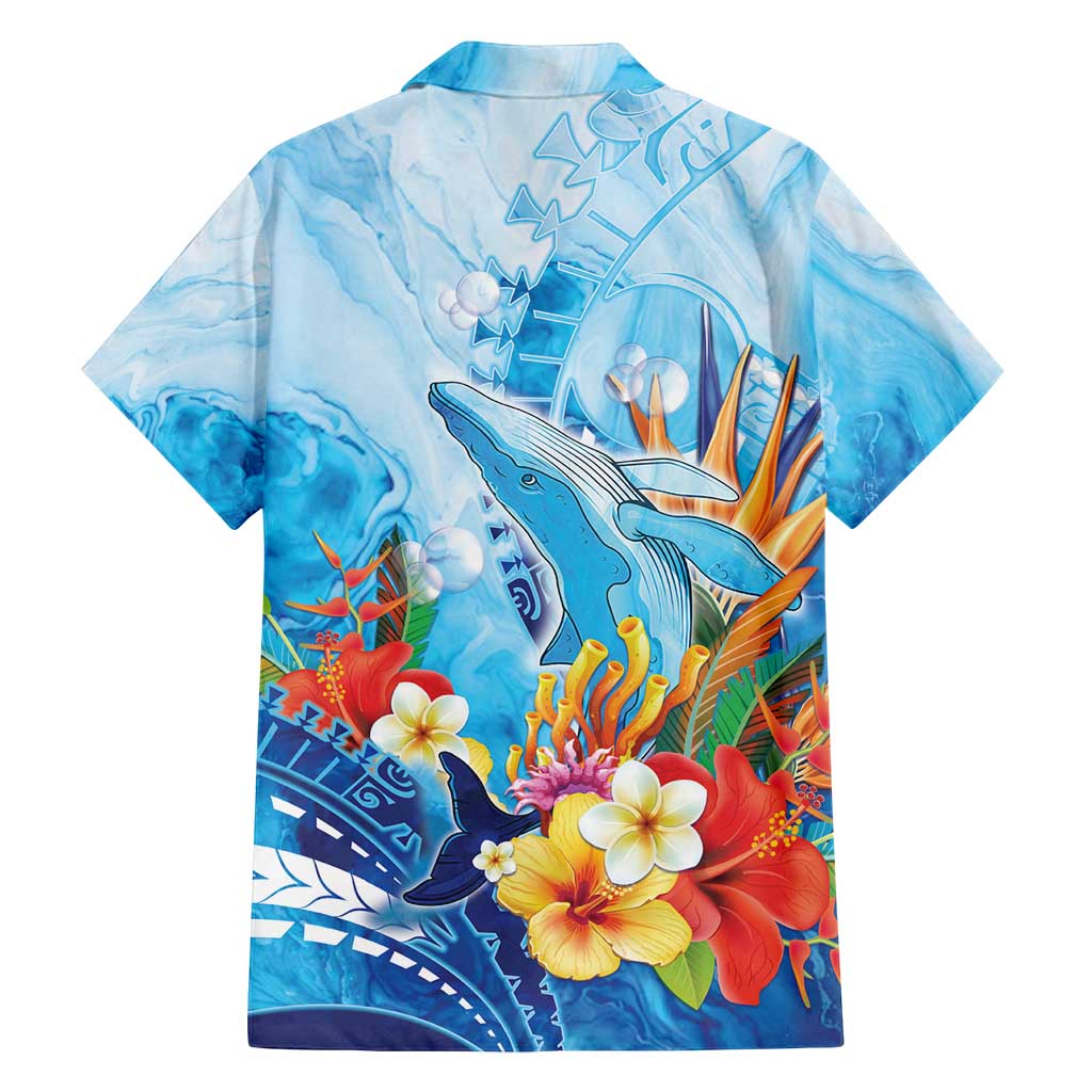 Polynesia Humpback Whale Family Matching Tank Maxi Dress and Hawaiian Shirt Ocean Style LT05 - Polynesian Pride