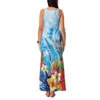 Polynesia Humpback Whale Family Matching Tank Maxi Dress and Hawaiian Shirt Ocean Style LT05 - Polynesian Pride