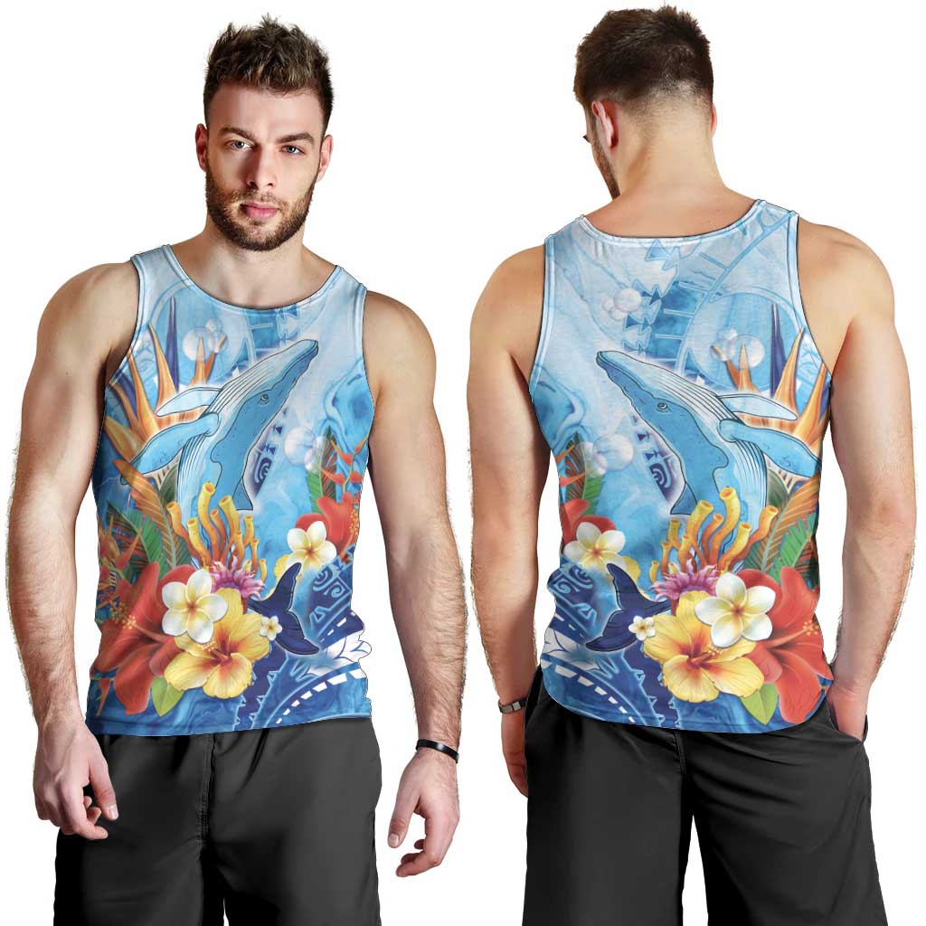 Polynesia Humpback Whale Men Tank Top Ocean Style LT05 - Polynesian Pride