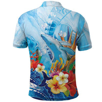 Polynesia Humpback Whale Polo Shirt Ocean Style LT05 - Polynesian Pride