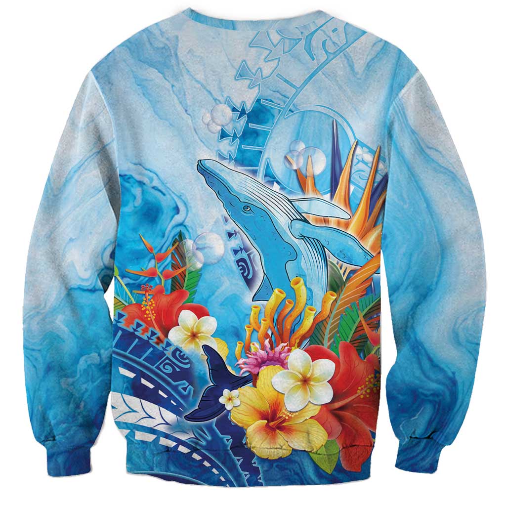 Polynesia Humpback Whale Sweatshirt Ocean Style