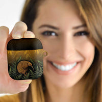 New Zealand Kiwi Bird AirPods Case Silver Fern Mix Maori Pattern LT05 - Polynesian Pride