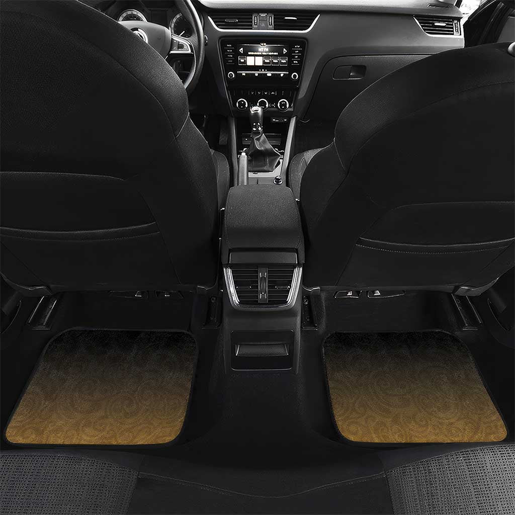 New Zealand Kiwi Bird Car Mats Silver Fern Mix Maori Pattern