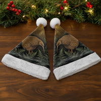 New Zealand Kiwi Bird Christmas Santa Hat Silver Fern Mix Maori Pattern LT05 - Polynesian Pride