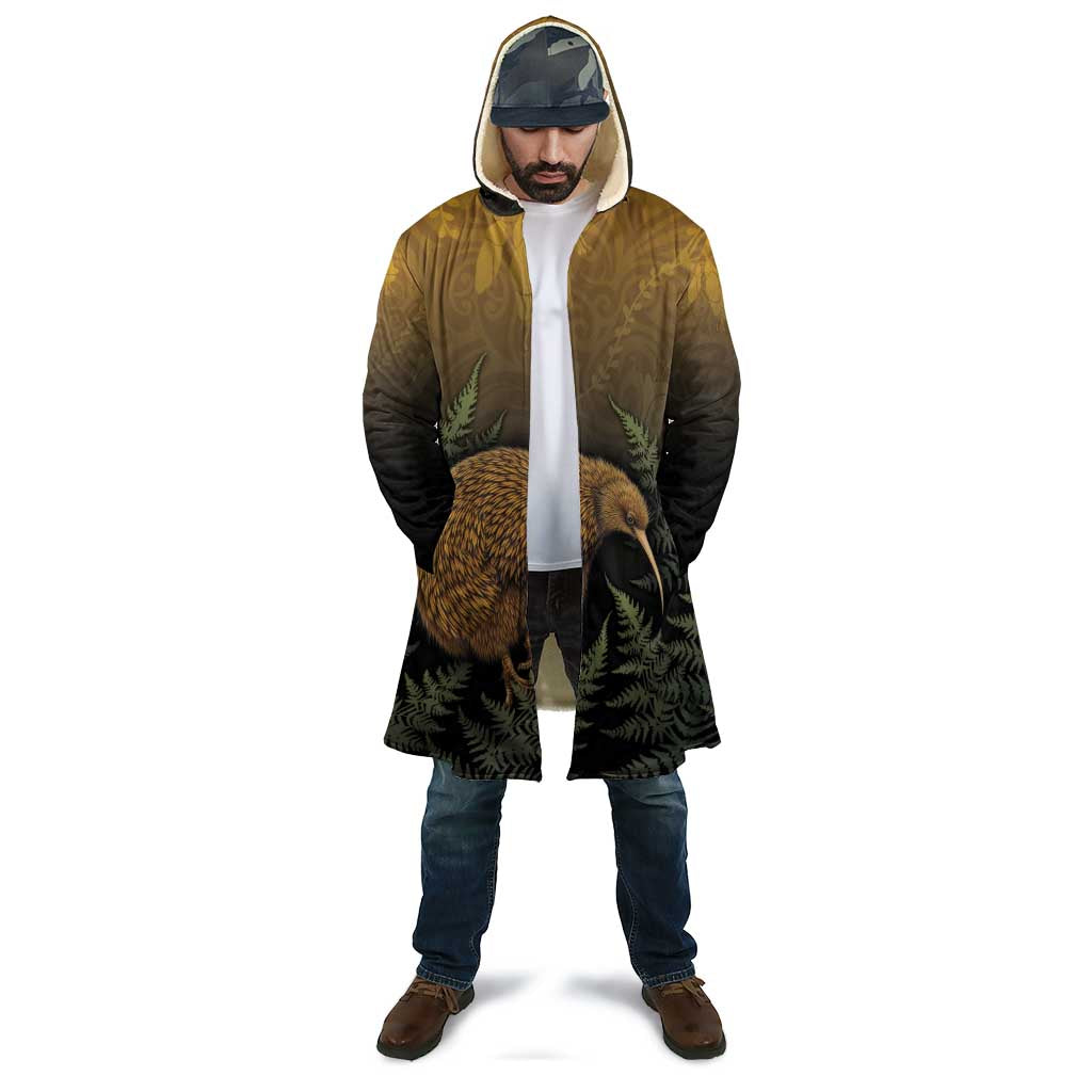 New Zealand Kiwi Bird Cloak Silver Fern Mix Maori Pattern