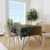 New Zealand Kiwi Bird Tablecloth Silver Fern Mix Maori Pattern