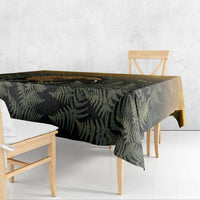 New Zealand Kiwi Bird Tablecloth Silver Fern Mix Maori Pattern
