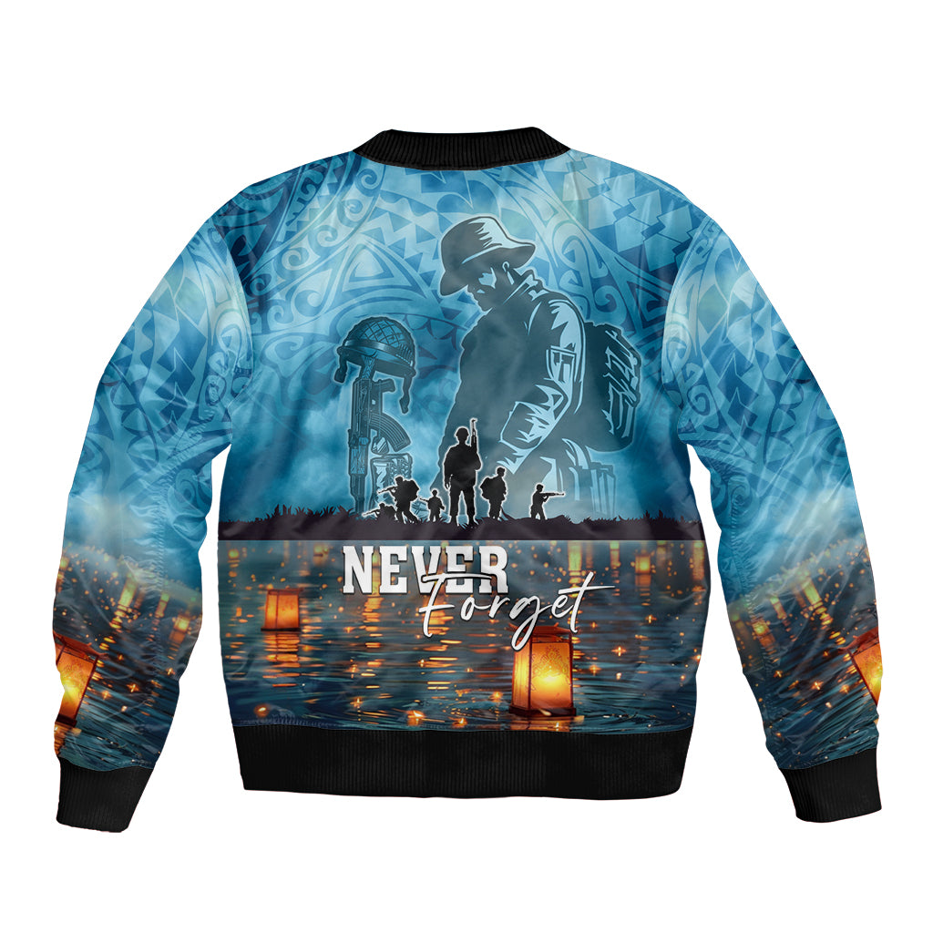 Hawaii Memorial Day Lantern Floating Bomber Jacket Always In Our Hearts