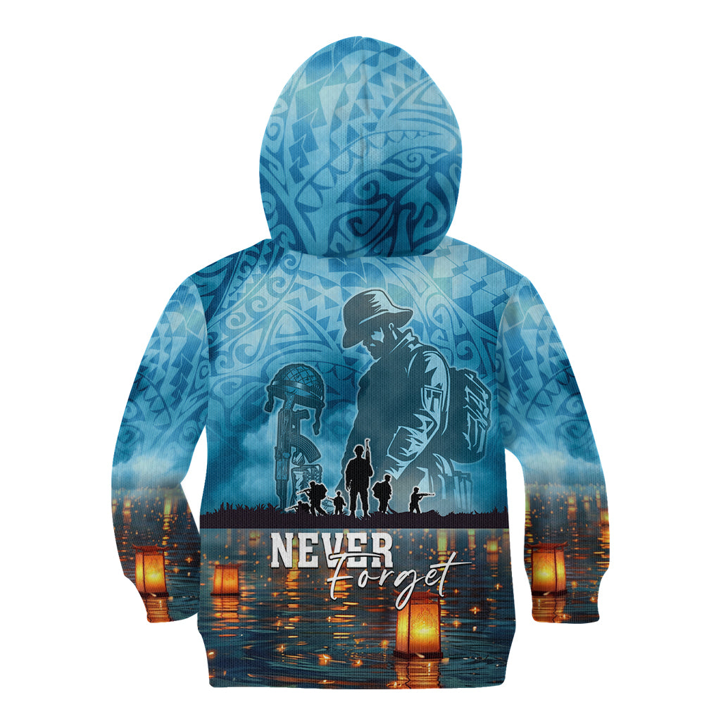 Hawaii Memorial Day Lantern Floating Kid Hoodie Always In Our Hearts