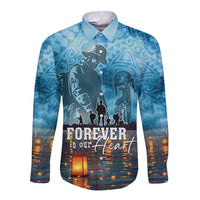 Hawaii Memorial Day Lantern Floating Long Sleeve Button Shirt Always In Our Hearts