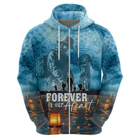 Hawaii Memorial Day Lantern Floating Zip Hoodie Always In Our Hearts