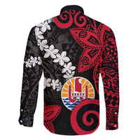 Tahiti Heiva Festival Family Matching Mermaid Dress and Hawaiian Shirt Floral Pattern With Coat Of Arms LT05 - Polynesian Pride