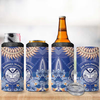 Marshall Islands Jemenei Day 4 in 1 Can Cooler Tumbler Polynesian Tribal Tattoo Seashell Necklace LT05 - Polynesian Pride