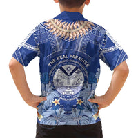 Marshall Islands Jemenei Day Family Matching Long Sleeve Bodycon Dress and Hawaiian Shirt Polynesian Tribal Tattoo Seashell Necklace LT05 - Polynesian Pride